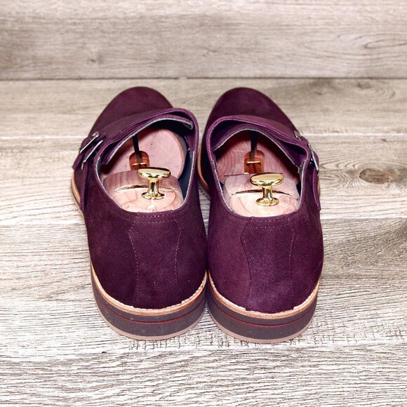 * NIB * $495 Nordstrom ZELLI Italia 13 M Bordo Goatskin Suede * add $15 Trees main image 5